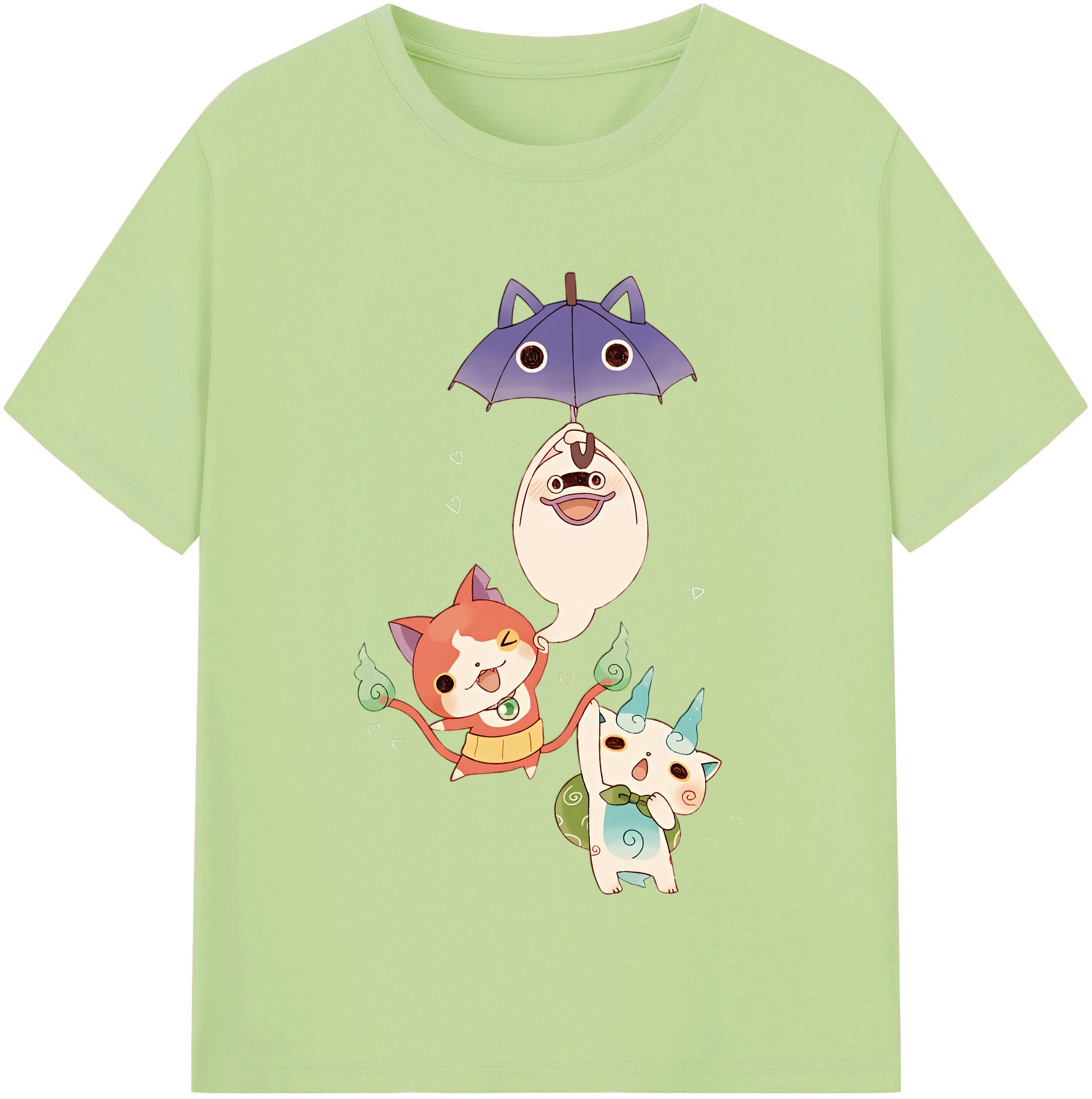 （画像用） 妖怪ウォッチ Yo-kai Watch 綿100％半袖Tシャツ（フロントプリント）